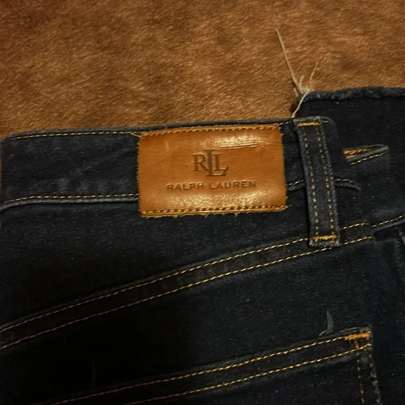 Lauren Ralph Lauren Black Label Womens Size 6 Skinny Jeans Ankle Dark Wash - Picture 4 of 6